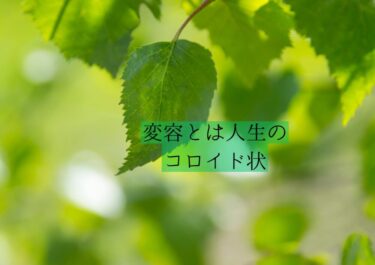変容とは人生のコロイド状